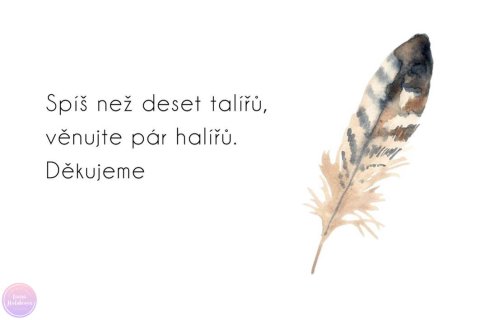 Boho kartička dary